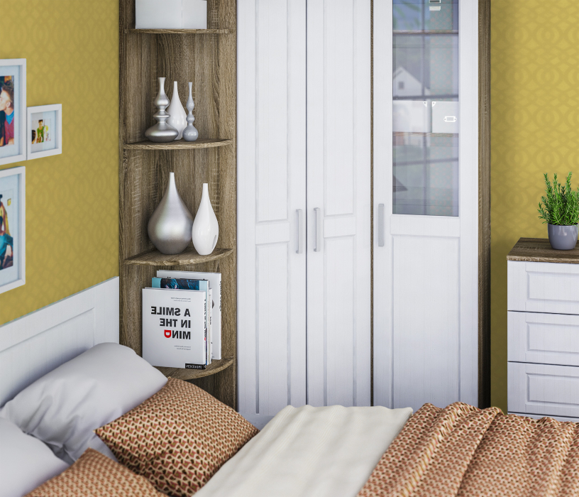 Открытые, Стеллаж торцевой Илона (Прованс) СБ-2800