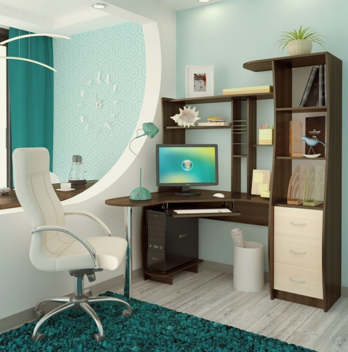 Угловые компьютерные столы, Стол компьютерный Шагус-4 