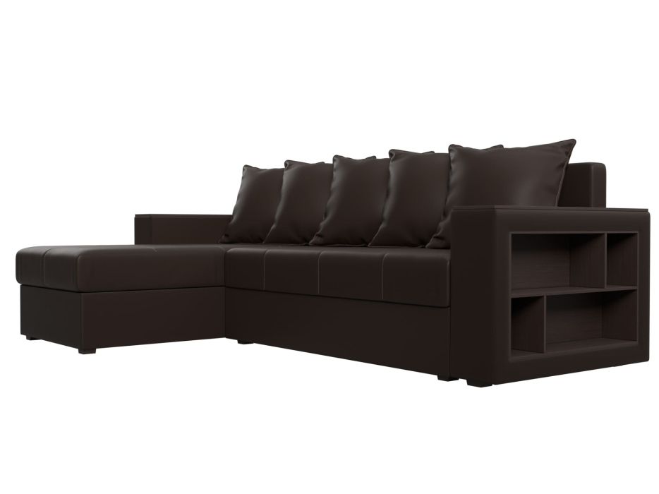 Диваны кровати со спальным местом, Диван угловой Дубай Лайт, экокожа, левый угол