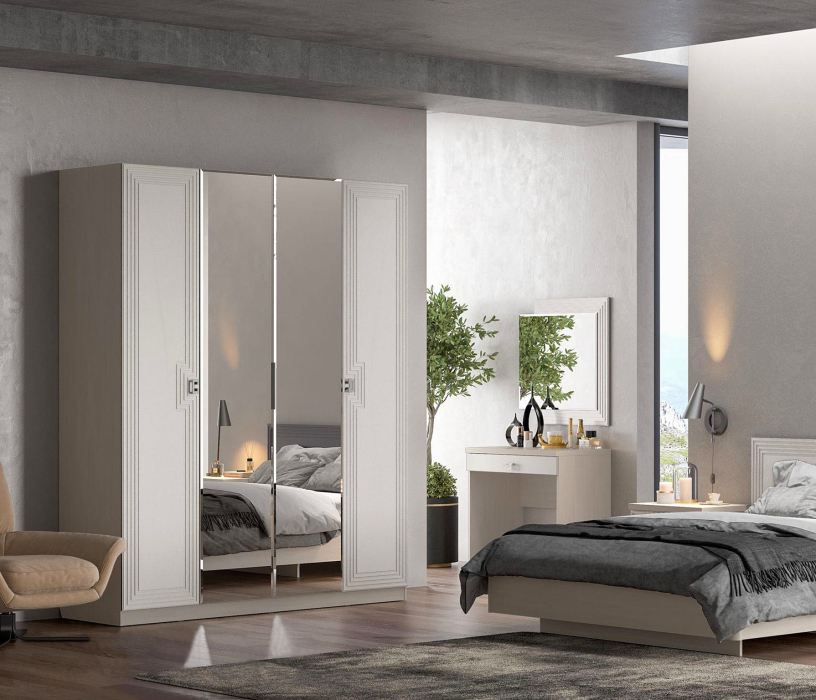 Туалетные столики, Стол туалетный Лежер ТС-3101, бодега белая, холст белый