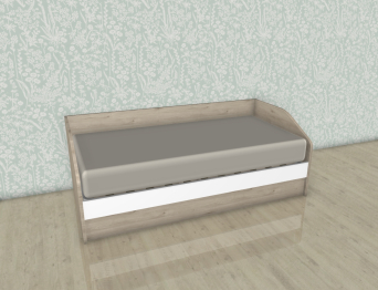 Модульная система Карина Кровать КР-118 Гикори Джексон светлый