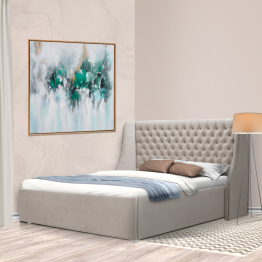 Мягкая кровать Пандора 1600,микровелюр