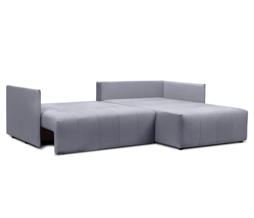 Диваны угловые в гостиную, Диван еврокнижка угловой Чилетти, микровелюр