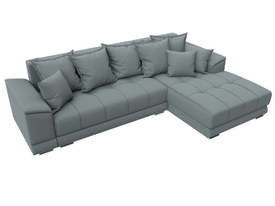 Диваны угловые в гостиную, Диван угловой НордСтар правый угол, рогожка Амур