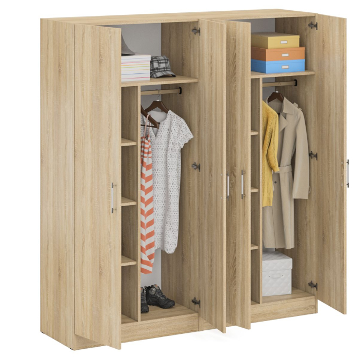 Шкафы распашные, Два 2-х створчатых шкафа для одежды Стандарт