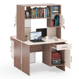 Два стола письменных с надстройкой МД 1-09Н