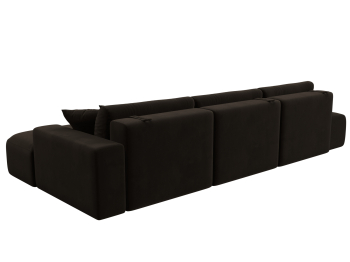 Диван угловой Лига-036 Модерн Лонг правый угол, микровельвет