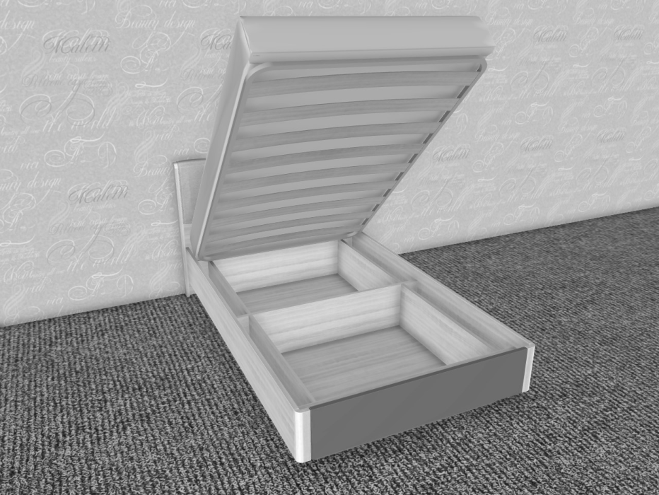 Кровати с мягким изголовьем, Модульная система Грейс Кровать КР-4011  Гикори Джексон Светлый