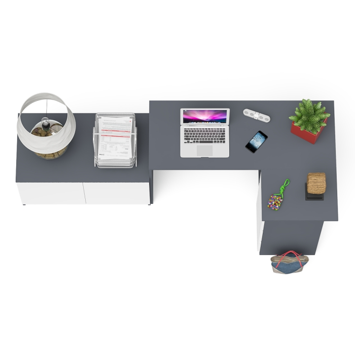 Угловые, Тумба широкая Мори 900 и угловой стол компьютерный Мори правый