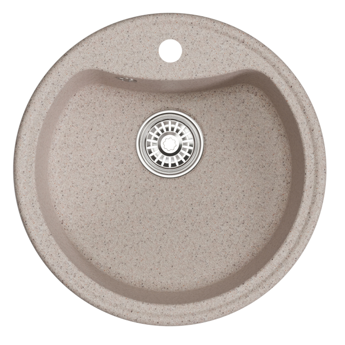 Кухонные мойки, Мойкa ML-GM09 круглая, 510 мм (глуб. чаши 190) NEW*