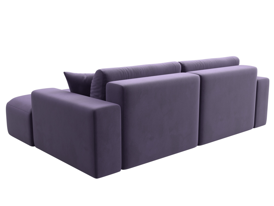 Диваны угловые в гостиную, Диван угловой Лига-036 Классик правый угол, велюр