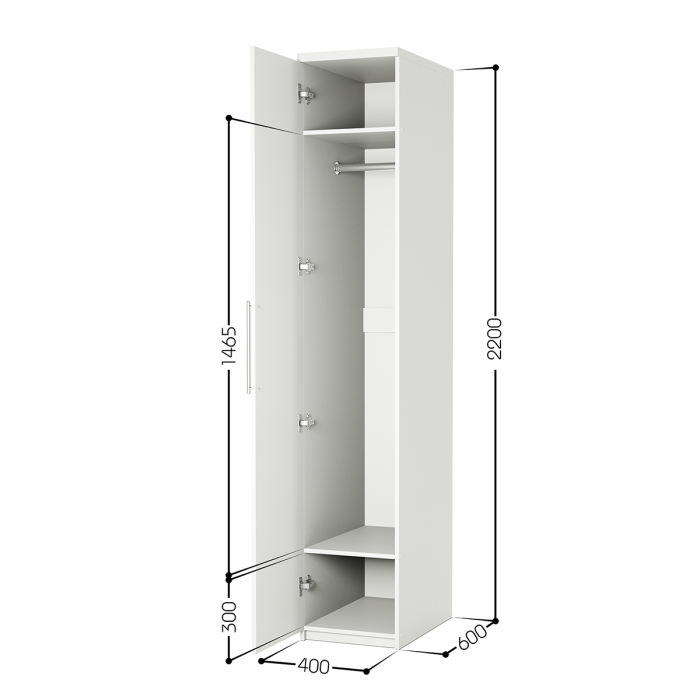 Для одежды, Шкаф для одежды Мелодия МШ-11 40х60