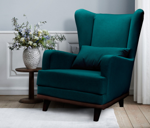 Кресло для отдыха Ритм интерьерное, микровелюр