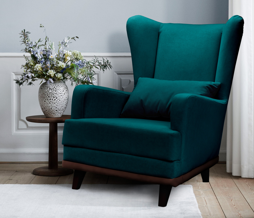 Кресло для отдыха, Кресло для отдыха Ритм интерьерное, микровелюр