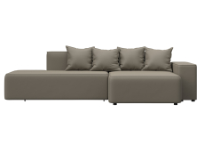 Диваны угловые в гостиную, Диван угловой Лига-079 угол правый, экокожа GRIFON