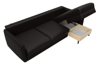 Диван угловой Лига-064 НПБ угол универсальный, экокожа GRIFON