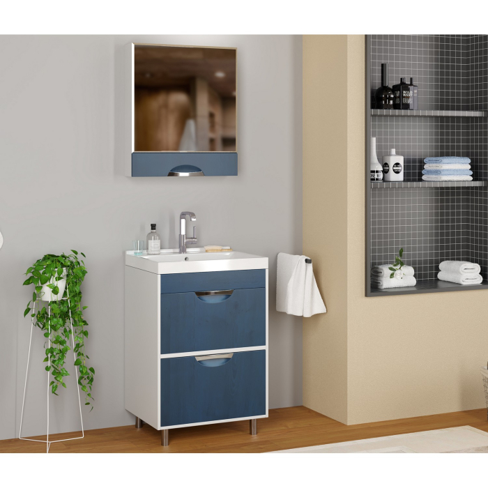 Тумбы без раковины, Тумба д/ванной Байкал-60 под умывальник Fest-60  (ПВХ)