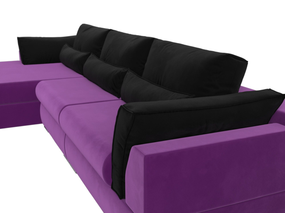 Диваны угловые в гостиную, Угловой диван Пекин Long угол левый, НПБ, микровельвет