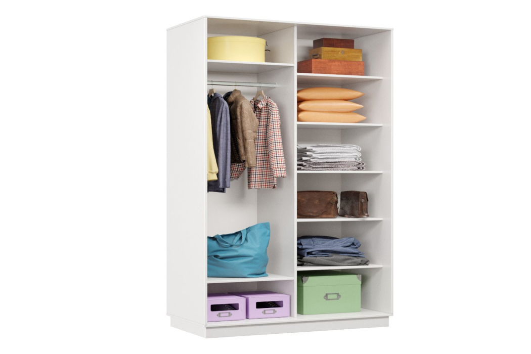 Шкафы-купе 2-х дверные, Шкаф-купе Премьер МИНИ 02 (11ЗГ;11ЗГ) фасады зеркало графит/двухдверный/Профиль чёрный муар