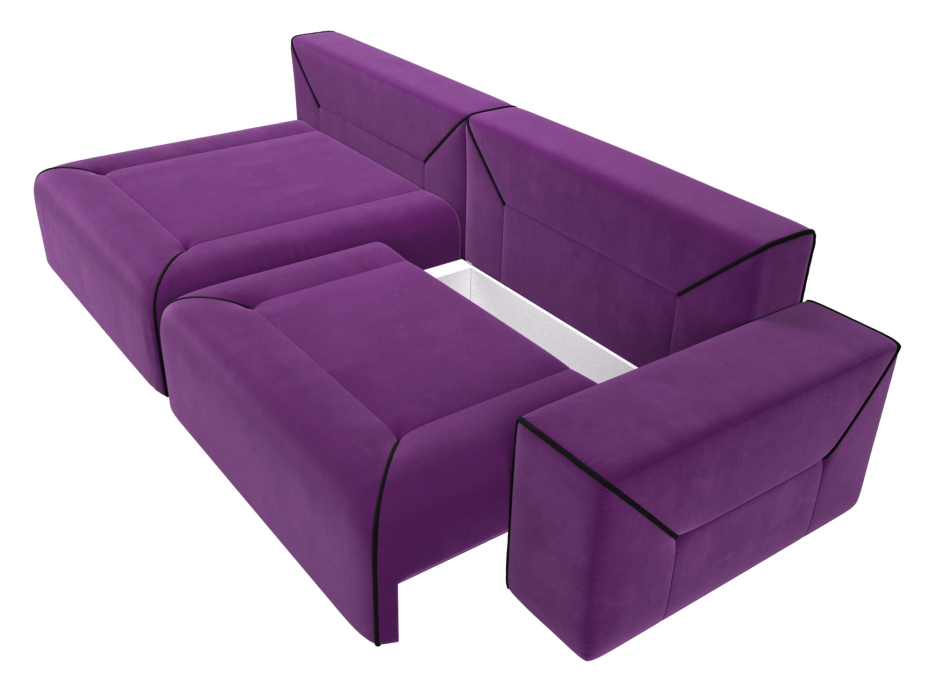 Диваны угловые в гостиную, Диван угловой Кёльн, микровельвет, левый угол