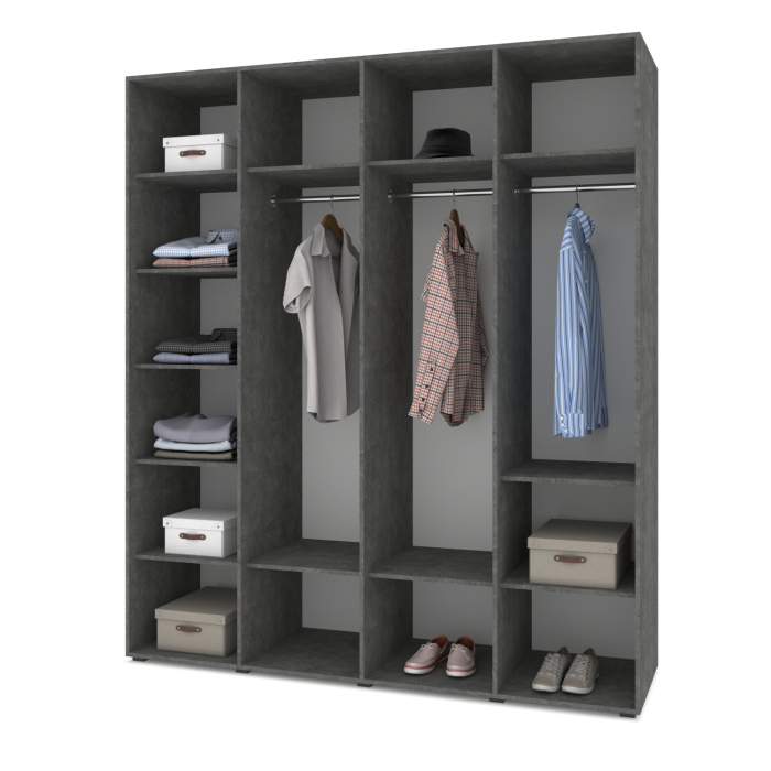 Шкафы распашные, Модульная система Стоун С41 Шкаф