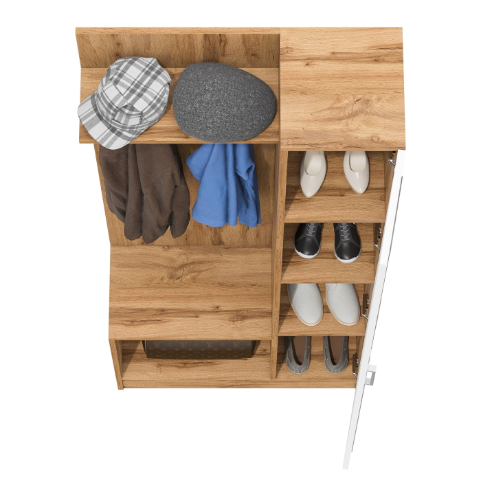 Прихожие, Прихожая с зеркалом в маленькую прихожую РВК Камелия-8