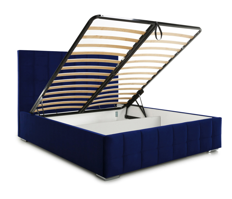 Кровати 140 см, Кровать Пассаж 2 (140х200) с ПМ, Велюр