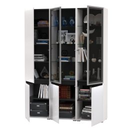 Шкаф с двумя дверками Сидней и два шкаф-витрины