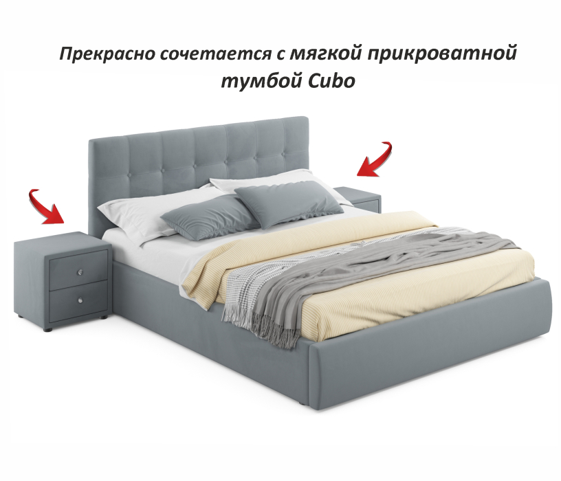 Мягкая кровать, Мягкая кровать Selesta 1400 с подъемным механизмом