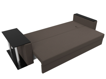 Диван прямой Атланта со столом слева, рогожка Амур