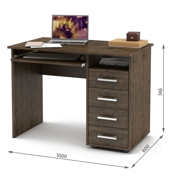 Прямые, Письменный стол Остин-3К