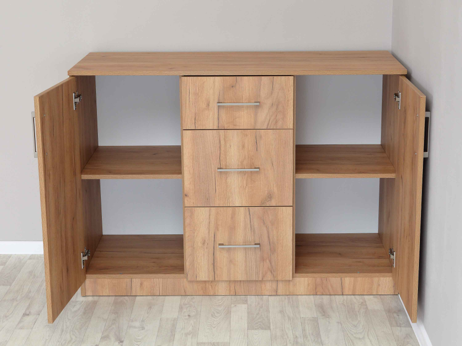 Комоды, Комод с полками и ящиками 1260х478х862