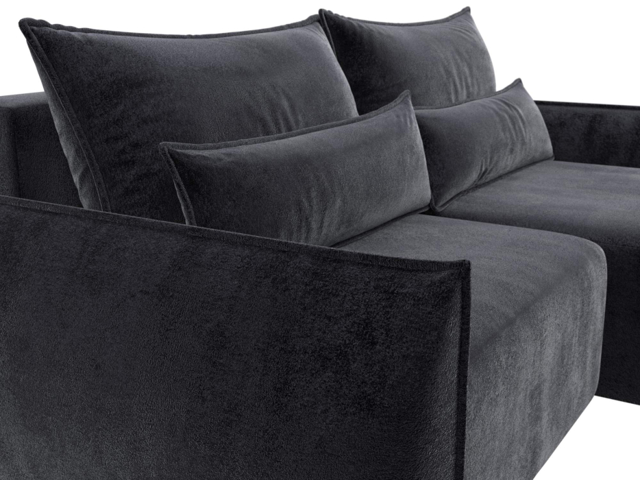 Диваны угловые в гостиную, Диван угловой Лига-051 НПБ угол универсальный, велюр TOWER