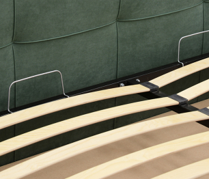 Двуспальная кровать Айлен 180х200, с подъемным механизмом, велюр