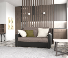 Диваны с ящиком для белья, Диван-кровать Шарм 120, корфу/экокожа