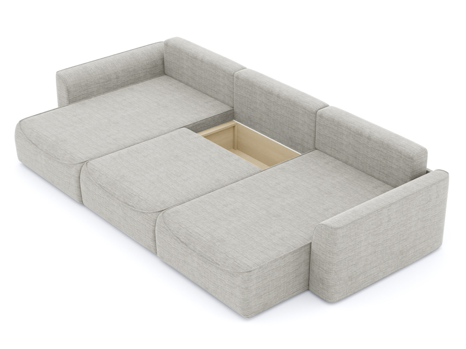 Диваны угловые в гостиную, Диван-кровать П-образный Рафаэль еврокнижка НПБ, рогожка Люкс