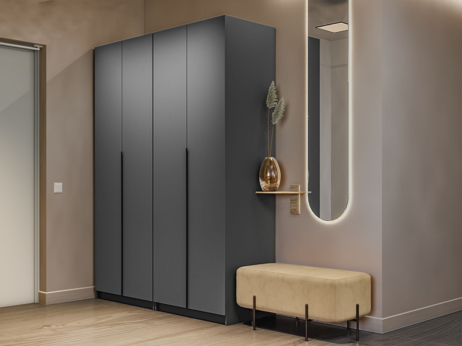 Шкафы распашные, Распашной шкаф Локер 800+800 (Гармошка) 