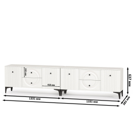 Две тумбы под ТВ Валенсия 16.45