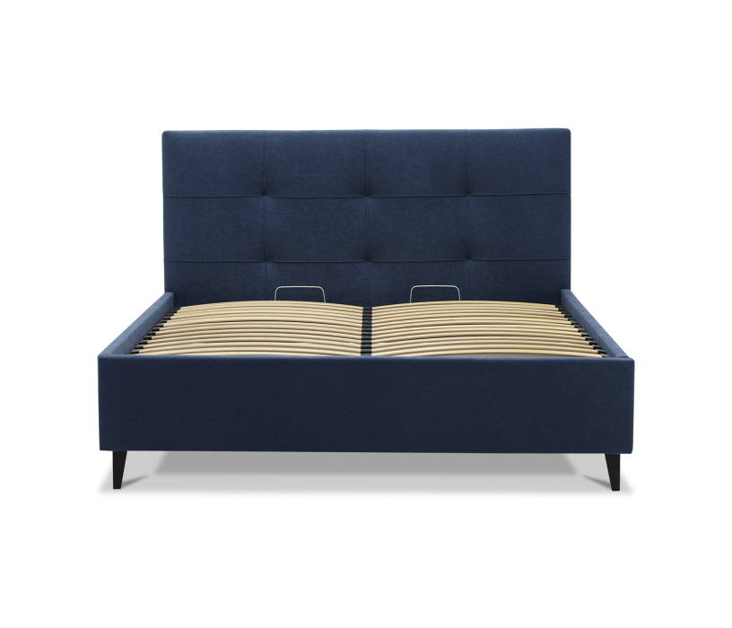 Мягкая кровать, Двуспальная кровать Айлен 180х200, с подъемным механизмом, велюр