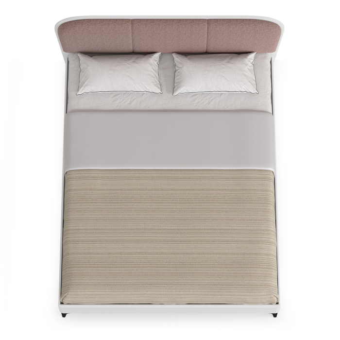 Кровати 160х200, Кровать с мягкой спинкой с ортопедическим основанием Валенсия