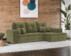 Диваны угловые в гостиную, Диван угловой Монреаль Правый угол (Велюр)