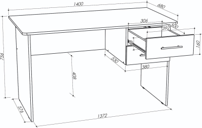 Стол письменный Джаз СП3