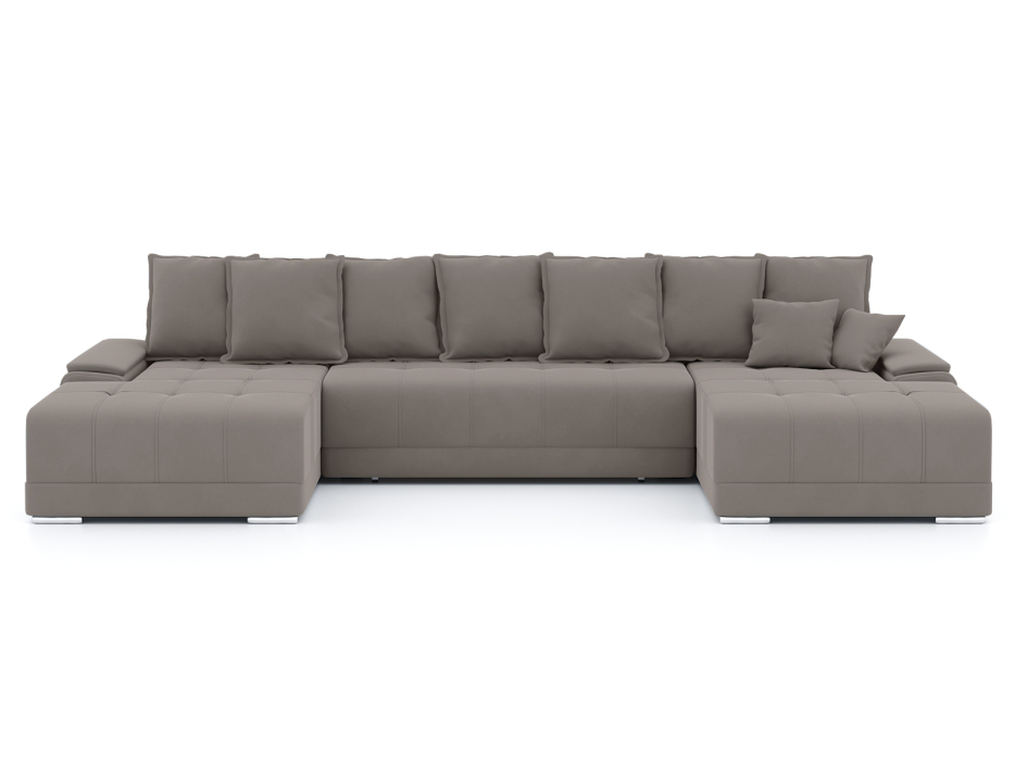 Диваны еврокнижки, Диван-кровать П-образный Нордвикс, велюр