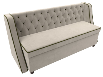 Кухонный прямой диван Лофт, микровельвет