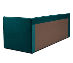 Кровать тахта угловая Гамма с подъемным механизмом, микровелюр