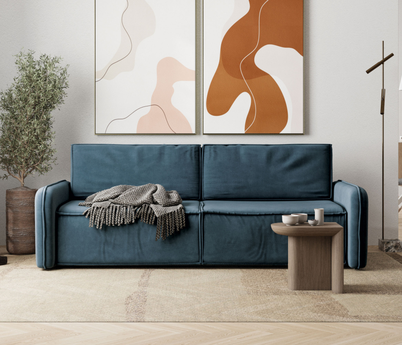 Диваны еврокнижки, Диван-кровать Сенатор, велюр