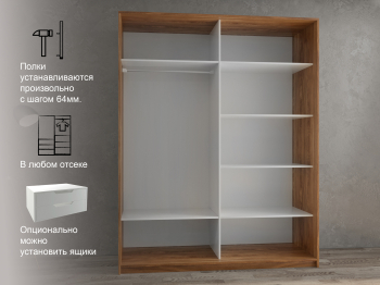 Шкаф-купе 2х дверный Кааппи 1 160х60