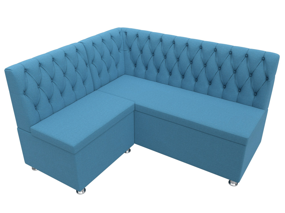 Кухонные уголки, Диван кухонный угловой Мирта левый угол, рогожка Амур