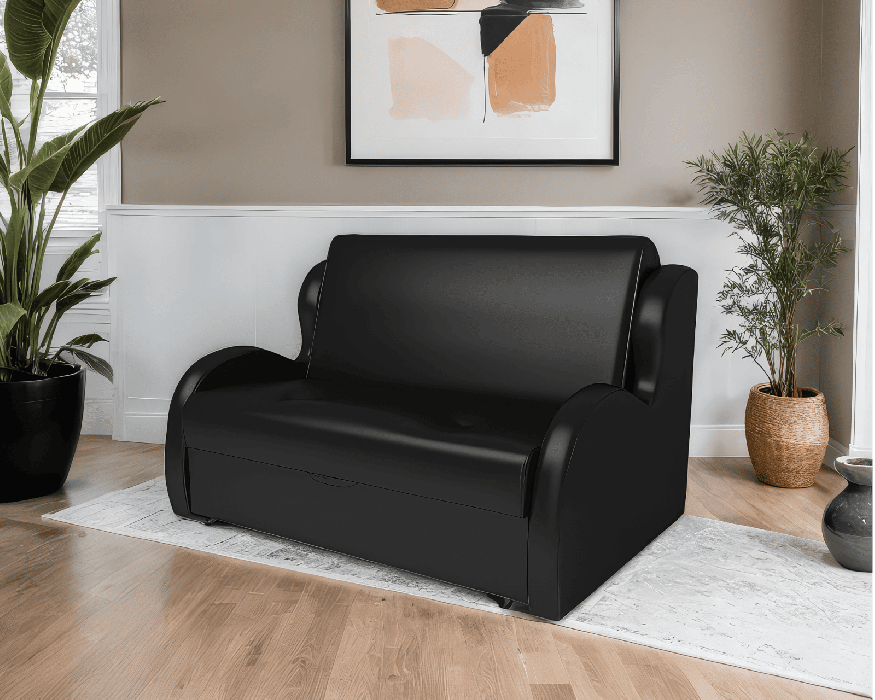 Диваны кровати со спальным местом, Диван прямой аккордеон Атлант 120 см (Кожзам)