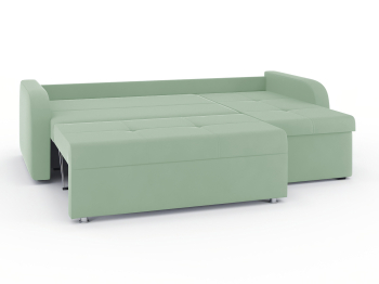 Диван-кровать угловой Мини Люкс трехсекционная еврокнижка, велюр